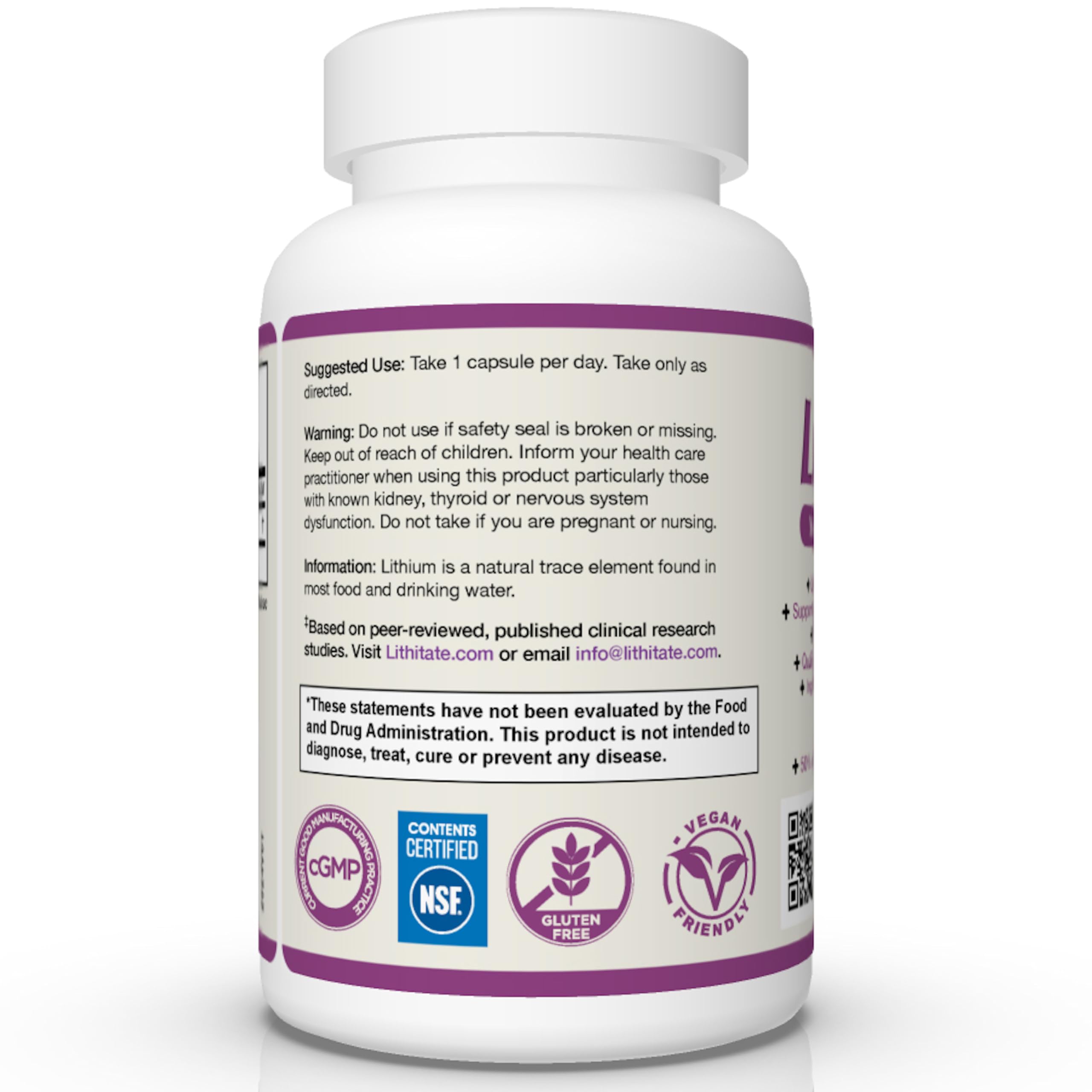 Lithitate supplement lifestyle image on a countertop