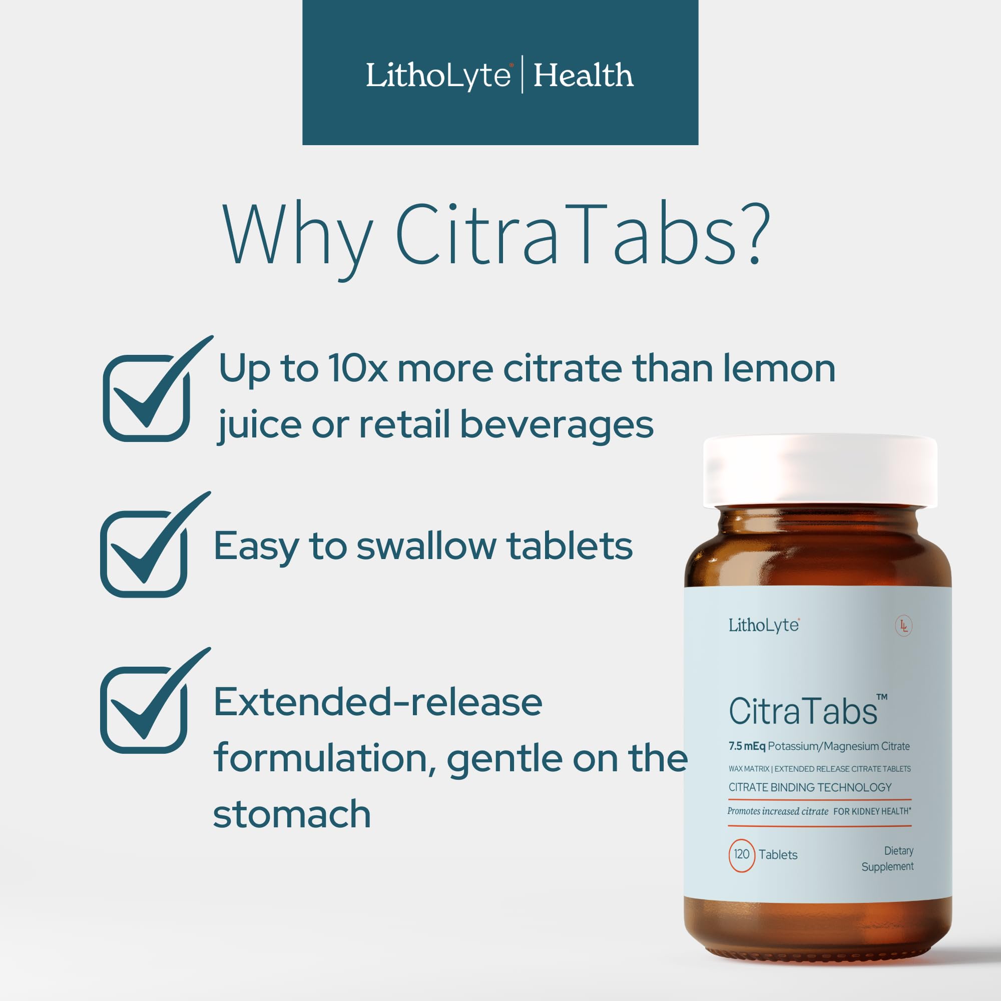 LithoLyte CitraTabs packaging details on a countertop