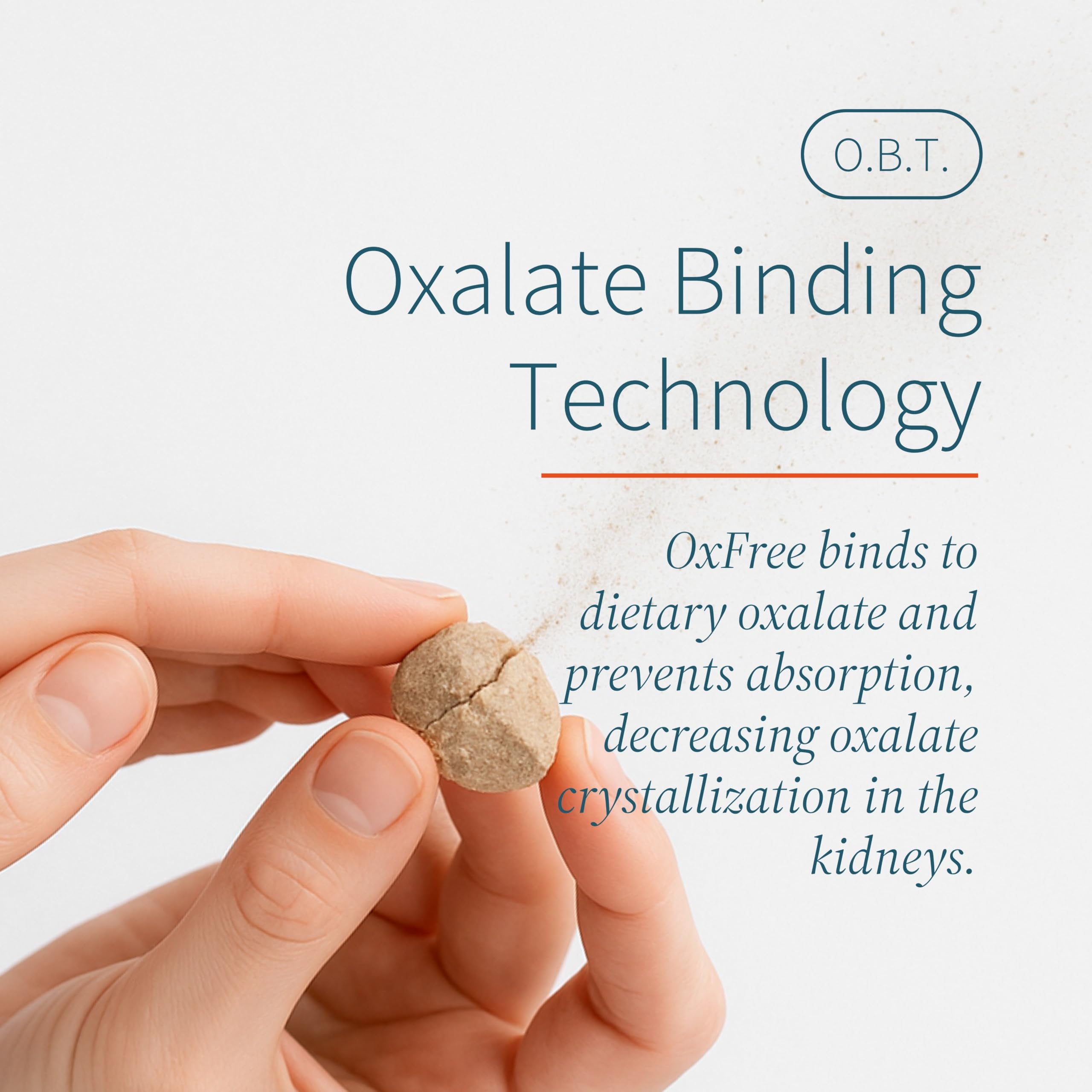 LithoLyte OxFree tablets in a hand