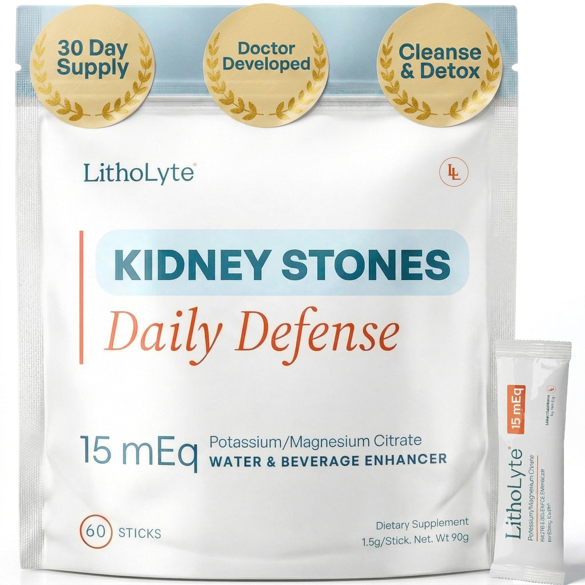 LithoLyte Potassium Citrate Supplement 290g front view