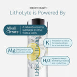 LithoLyte Potassium Citrate Supplement 290g in a glass of water