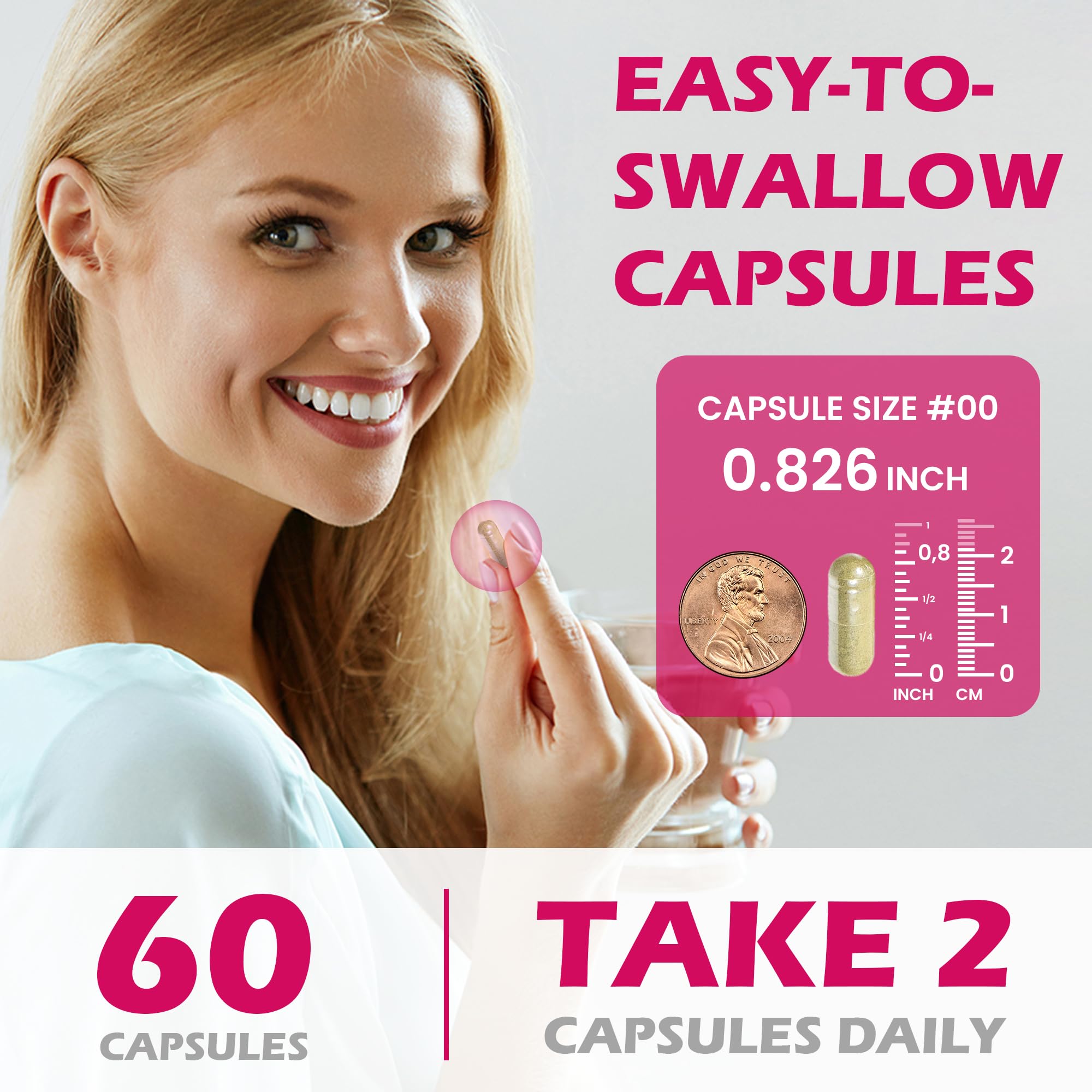 Litypure Cranberry Extract Capsules packaging dimensions