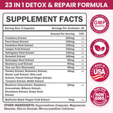 Litypure Cranberry Extract Capsules side view with ingredient list