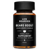 Live Bearded Beard support supplement bottle front view