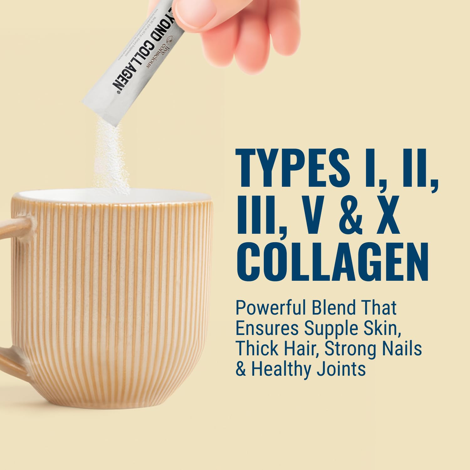 Live Conscious Beyond Collagen Stick Pack contents