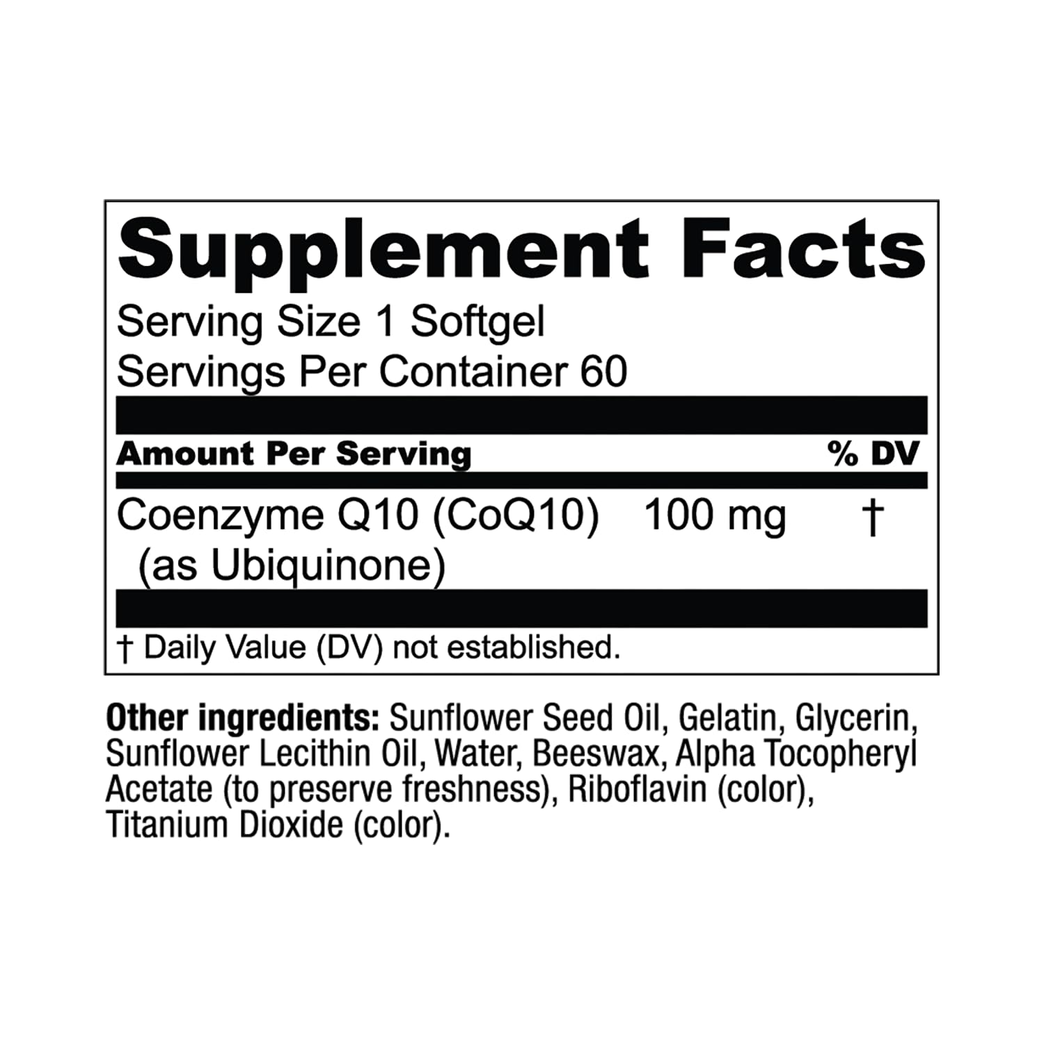 Live Conscious Coenzyme Q10 Supplement 100mg bottle with capsules