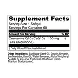 Live Conscious Coenzyme Q10 Supplement 100mg bottle with capsules