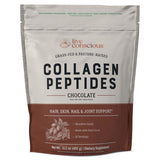 Live Conscious Collagen Peptides Chocolate 425g close-up of powder
