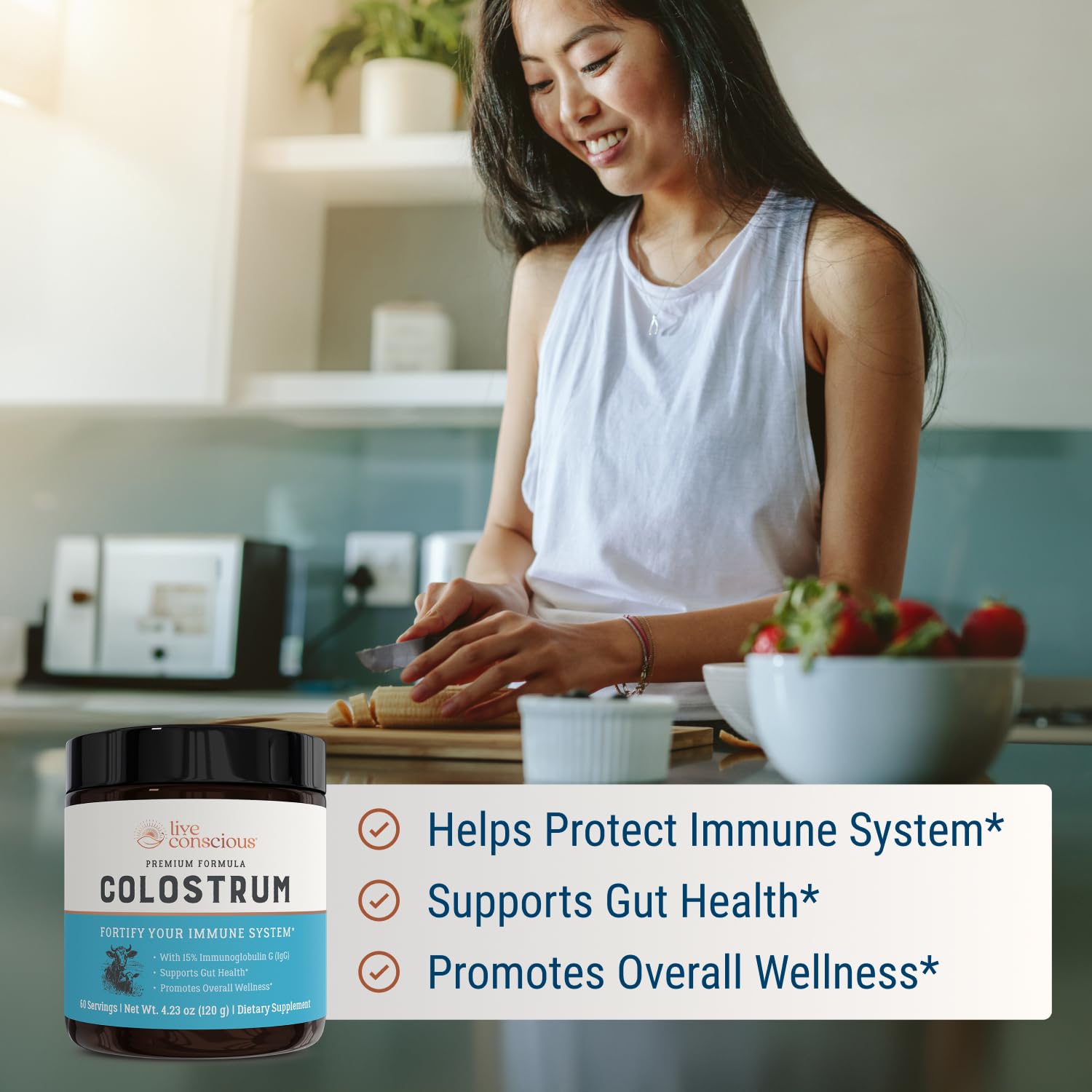 Live Conscious Colostrum Powder ingredients list