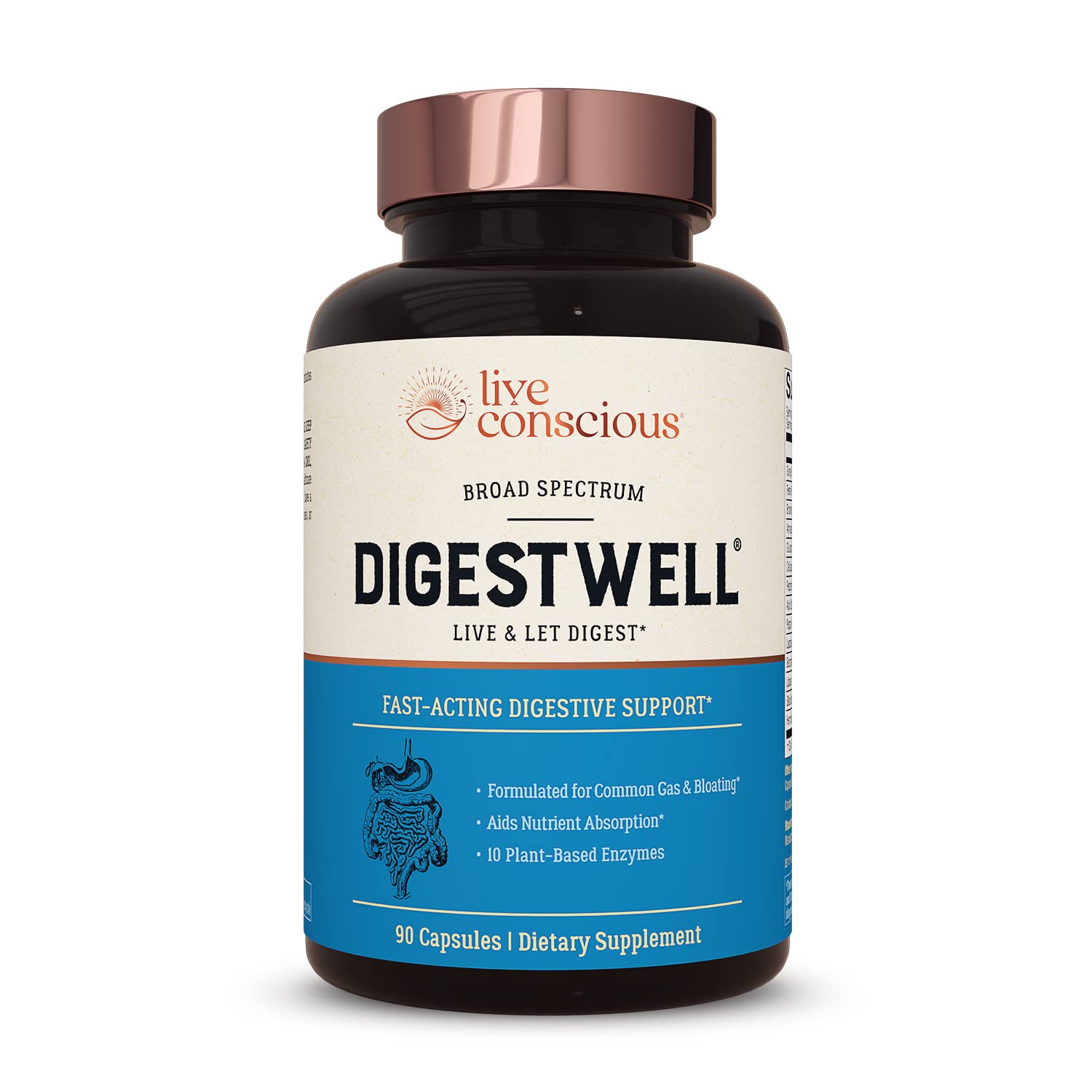 Live Conscious daily Multi-Enzyme Supplement front view