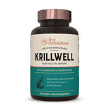 Live Conscious KrillWell Omega 3 Krill Oil 1500mg front view