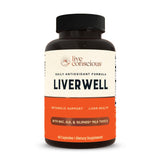 Live Conscious LiverWell Milk Thistle 60 Capsules front view