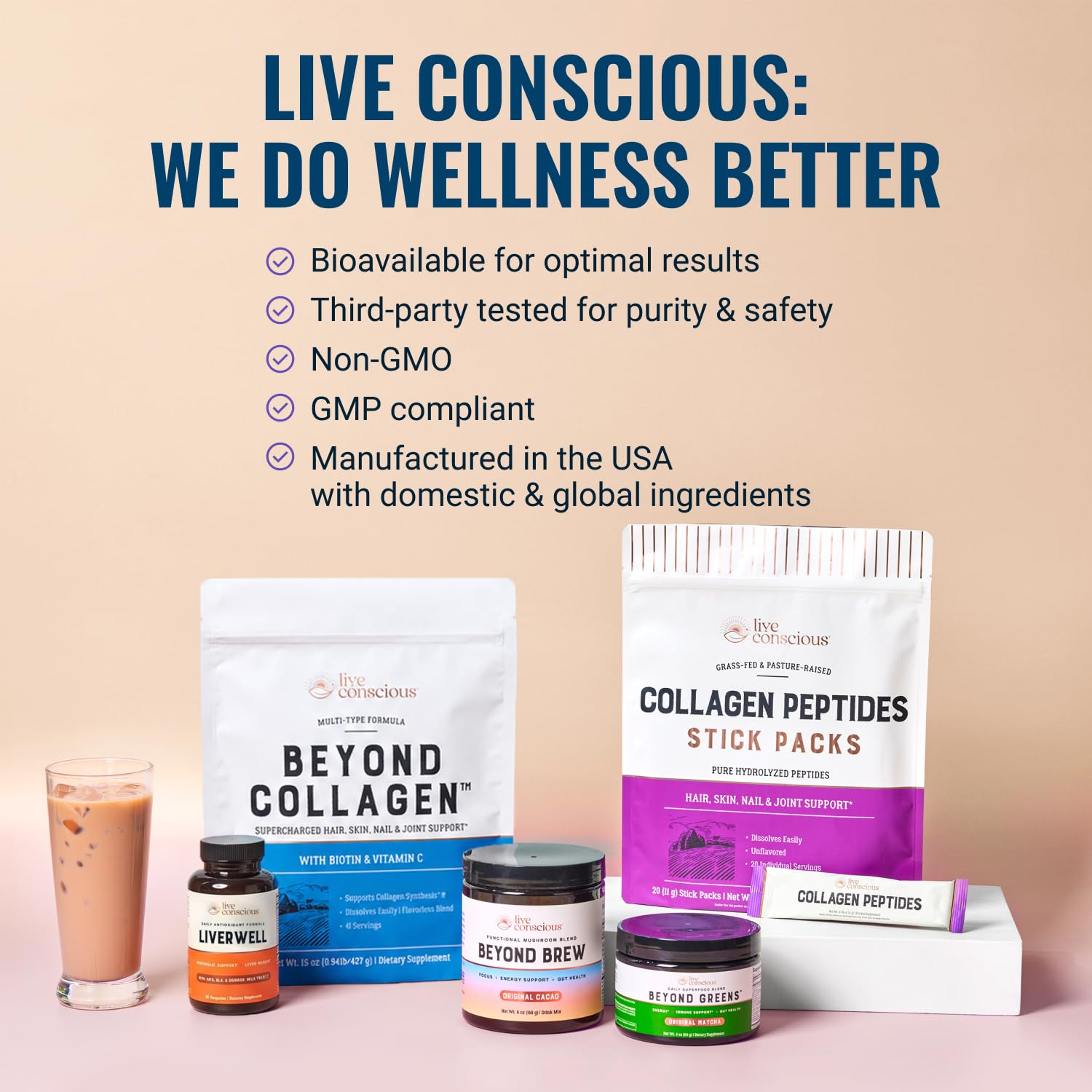 Live Conscious LiverWell Milk Thistle capsules in hand