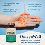 Live Conscious Omega-3 Fish Oil Supplement 2000mg side view