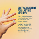 Live Conscious Vitamin D3 & K2 Capsules lifestyle scene