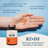 Live Conscious Vitamin D3 & K2 Combination capsule close-up