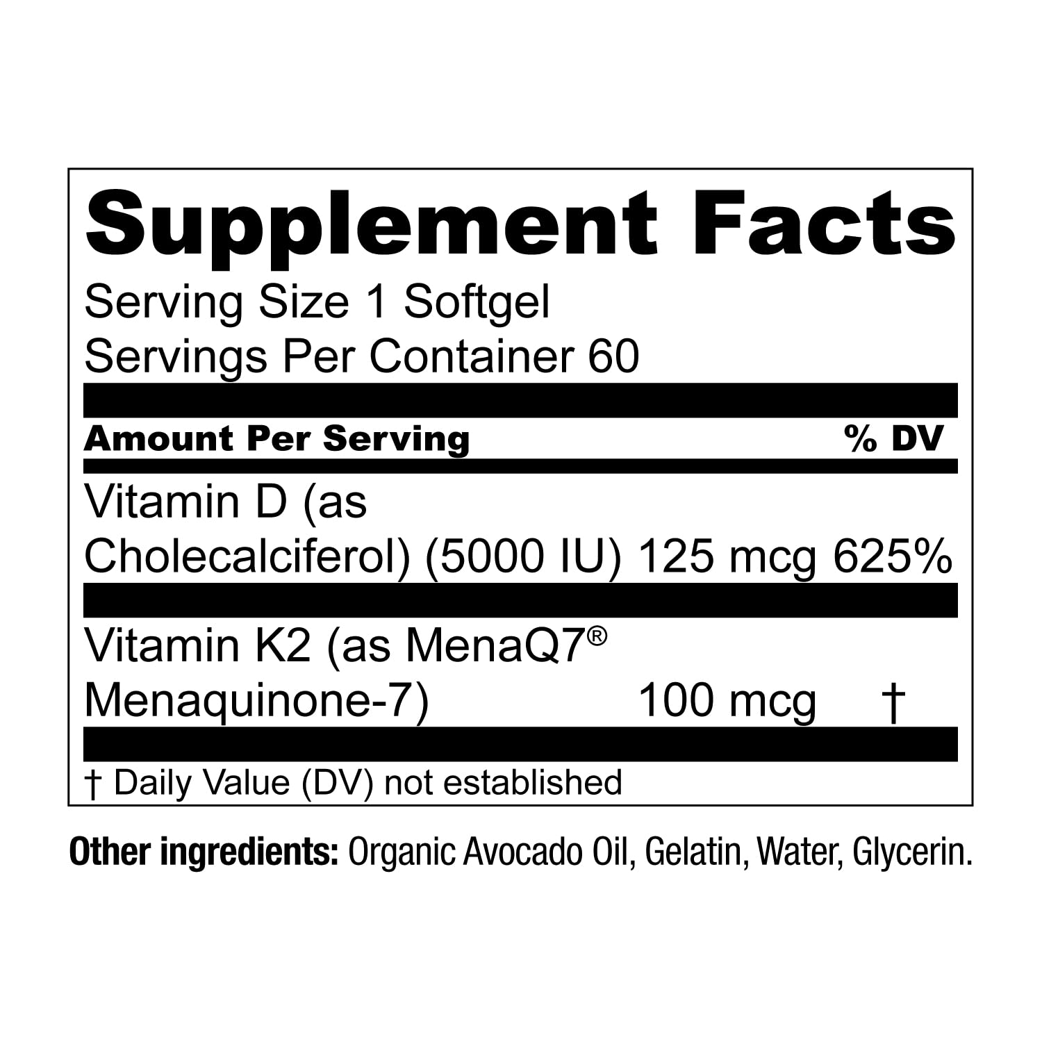Live Conscious Vitamin D3 & K2 Combination packaging