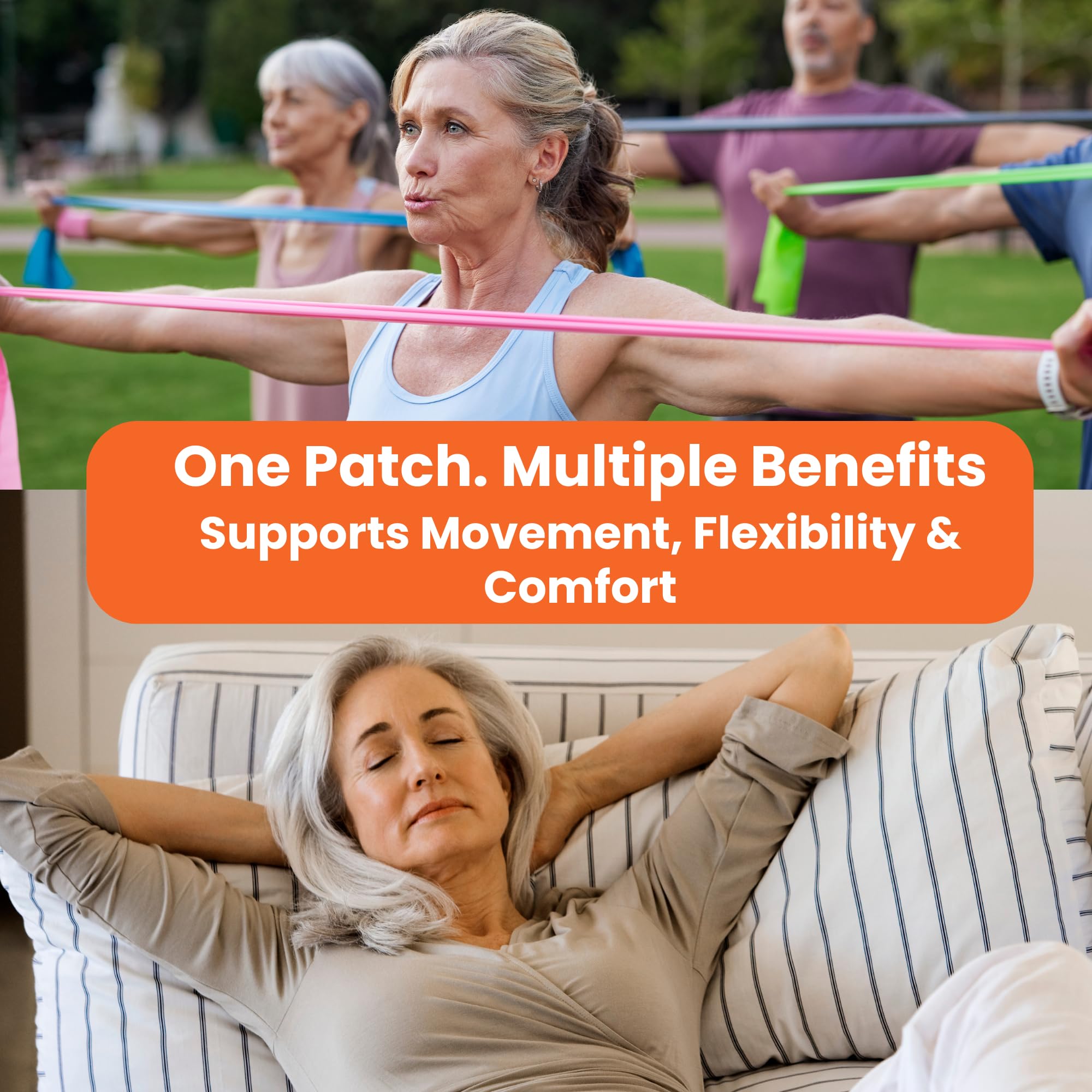 Live To Shine Curcumin Patches applied on skin