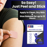Live To Shine Sleep Patch with Melatonin and GABA ingredients listed