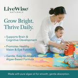 Live Wise Naturals DHA Omega-3 Liquid with baby food