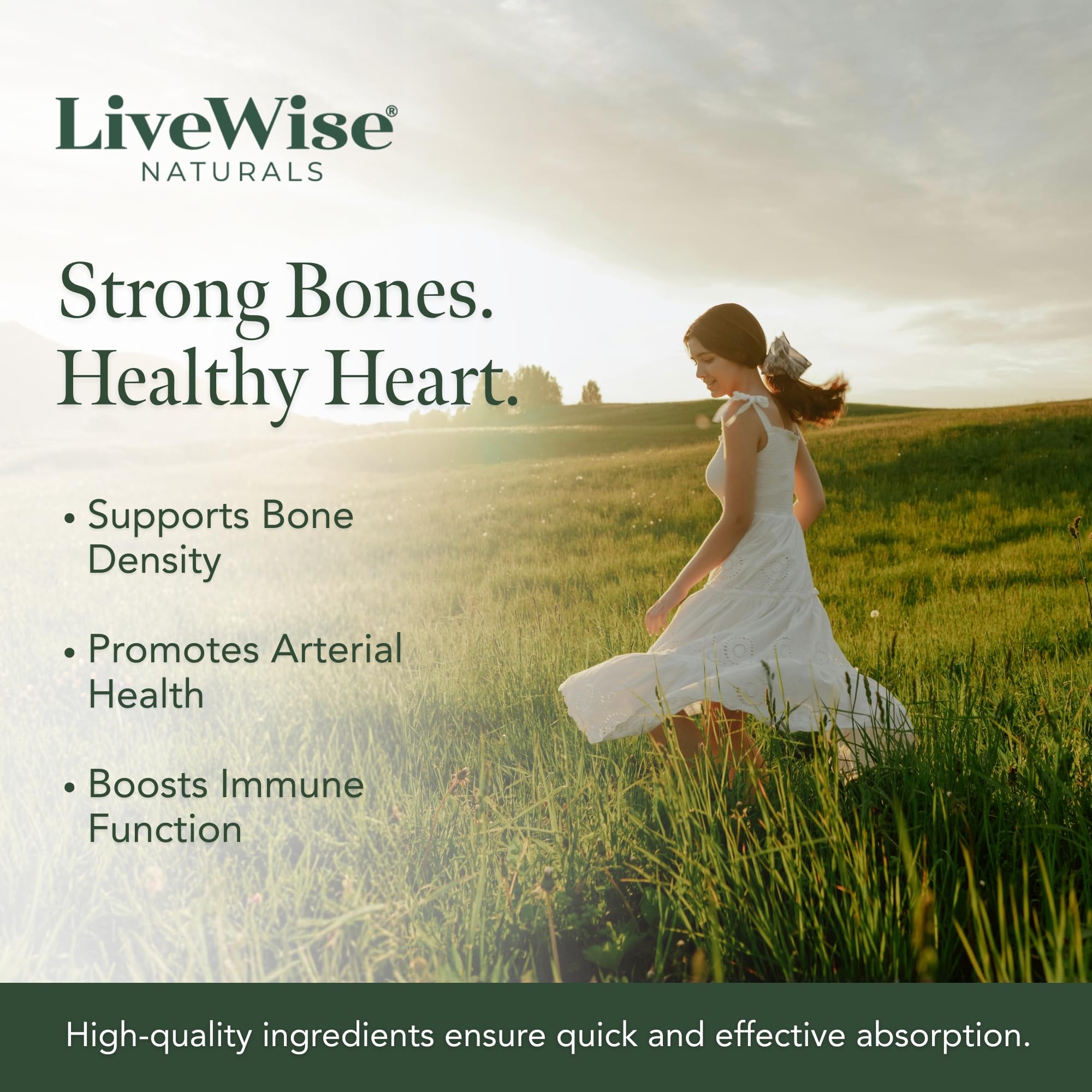 Live Wise Naturals Vitamin D3 Drops 1000 IU bottle on a kitchen counter