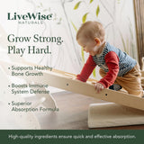 Live Wise Naturals Vitamin D3 K2 Drops with baby food