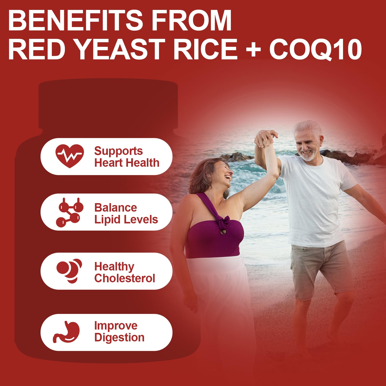 LIVEGIS Red Yeast Rice Supplement bottle with measuring spoon