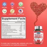 LIVEGIS Red Yeast Rice Supplement with CoQ10 displayed with fresh herbs