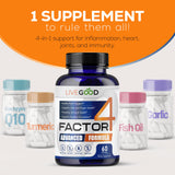 LIVEGOOD Complete Omega-3 Formula softgels packaging
