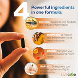 LIVEGOOD Complete Omega-3 Formula softgels with CoQ10