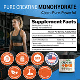 LIVEGOOD Creatine Monohydrate HMB Blend with workout gear