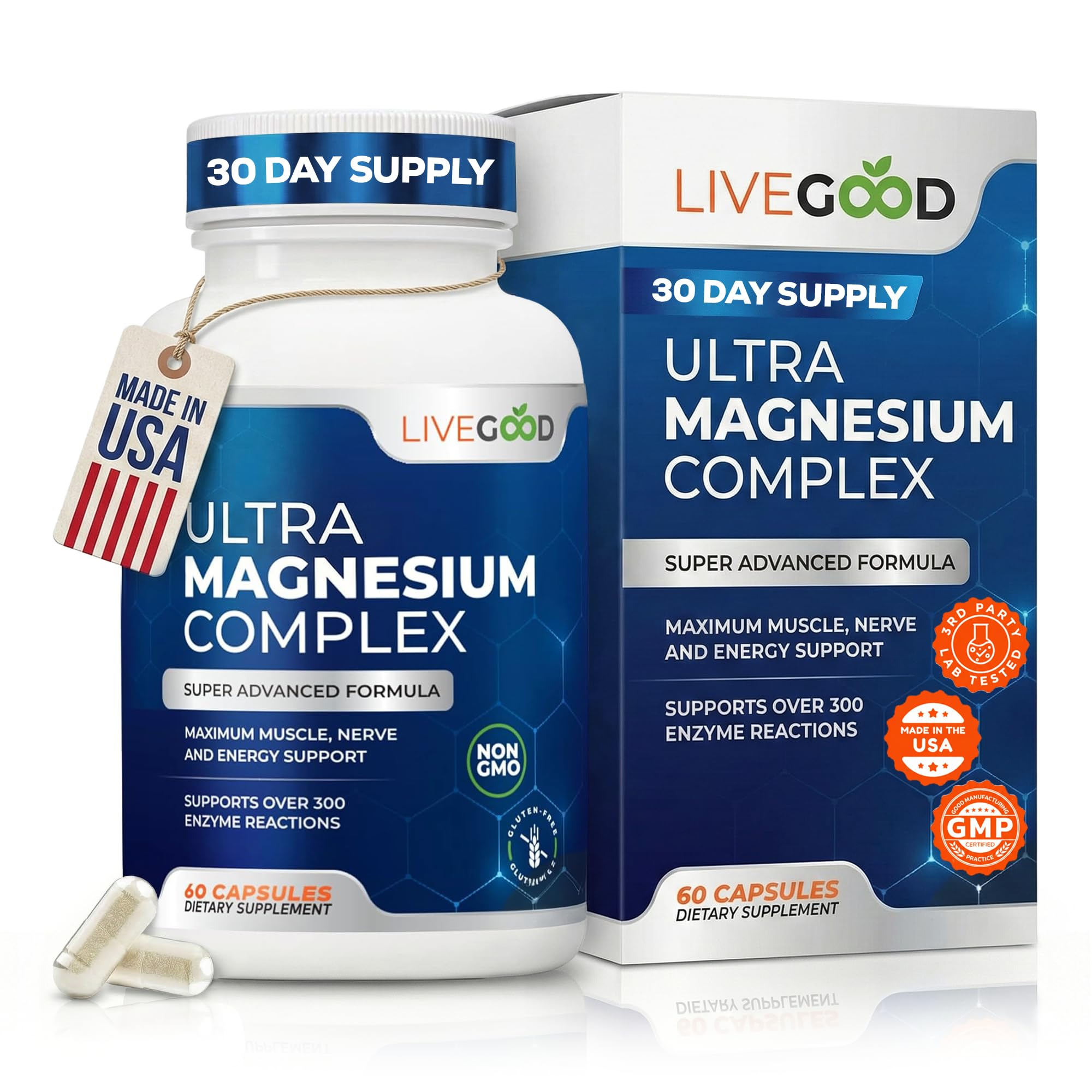 LIVEGOOD Magnesium Supplement 82g front view