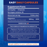 LIVEGOOD Magnesium Supplement 82g packaging on a wooden table