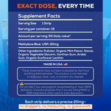 LIVEGOOD Methylene Blue Sublingual Strips opened pack