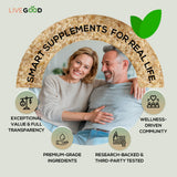LIVEGOOD Organic Fiber Powder in a glass of water