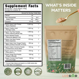 LIVEGOOD Organic Fiber Powder ingredients close-up