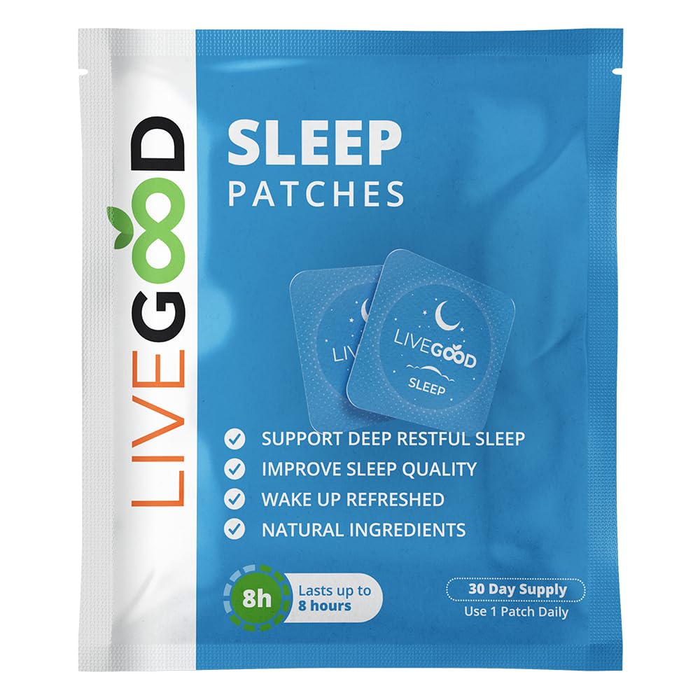 LIVEGOOD Sleep Patches front view with packaging
