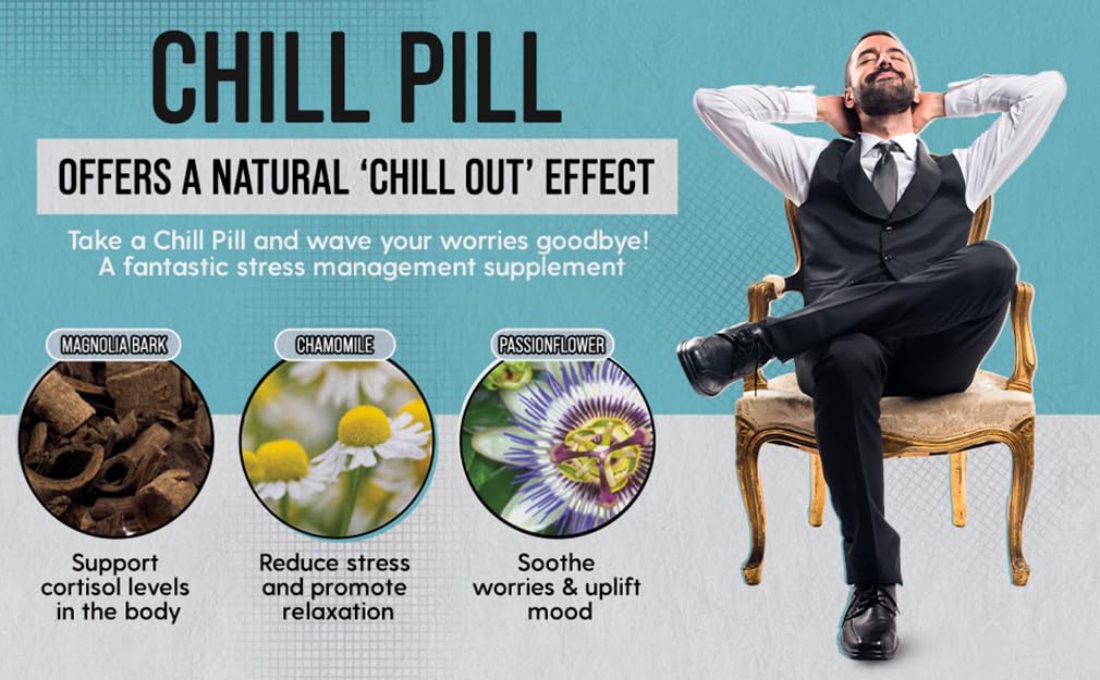 LIVELY VITAMIN CO Chill Pill bottle with a measuring spoon