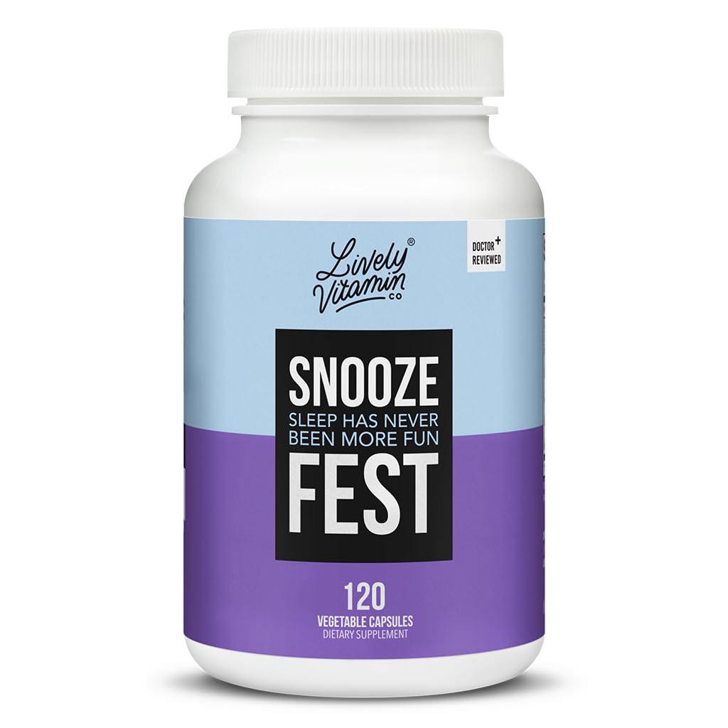 LIVELY VITAMIN CO Snooze Fest sleep supplement bottle front view