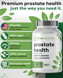 livenaturally Saw Palmetto Supplement bottle side view