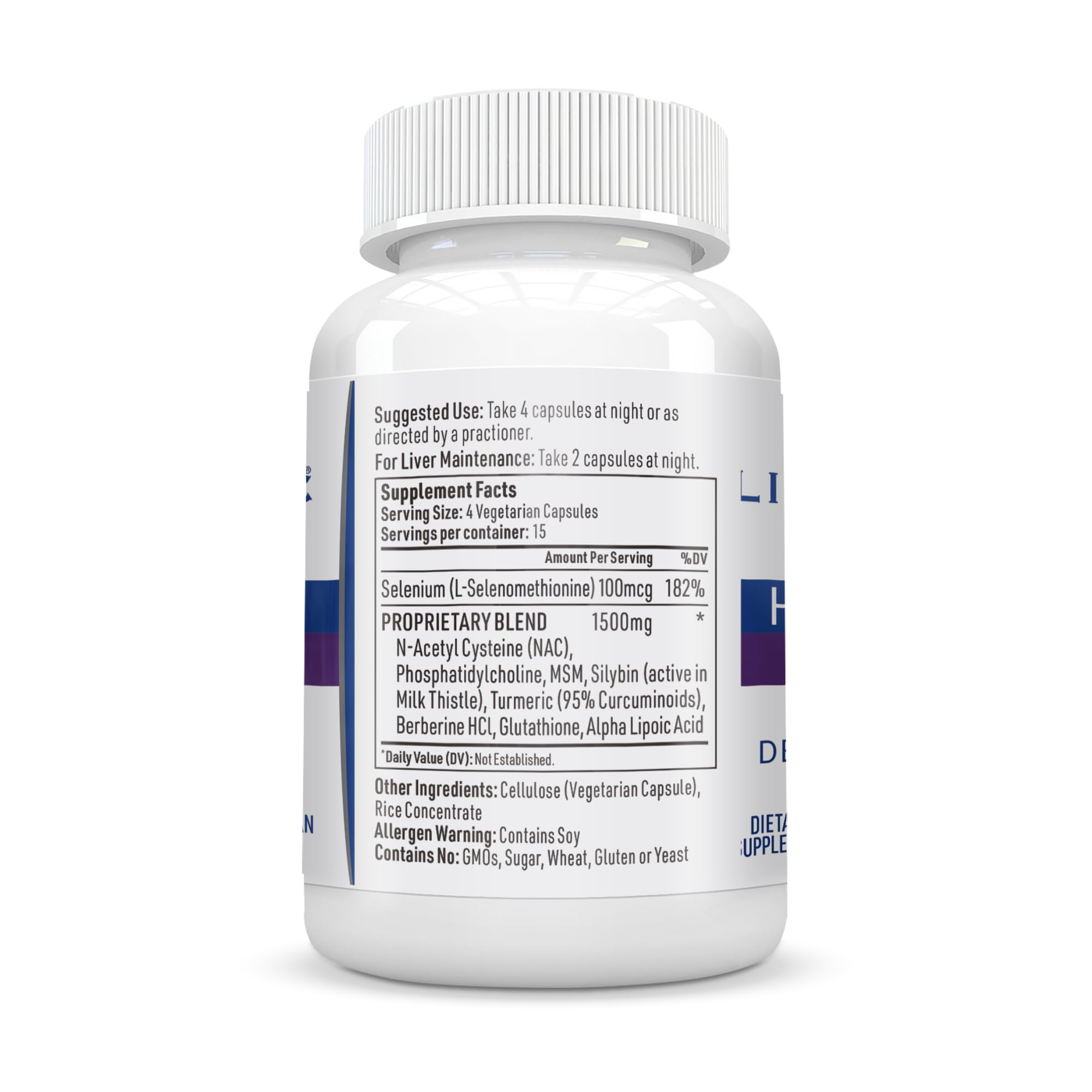 Liver Medic Hepatiben supplement bottle side view