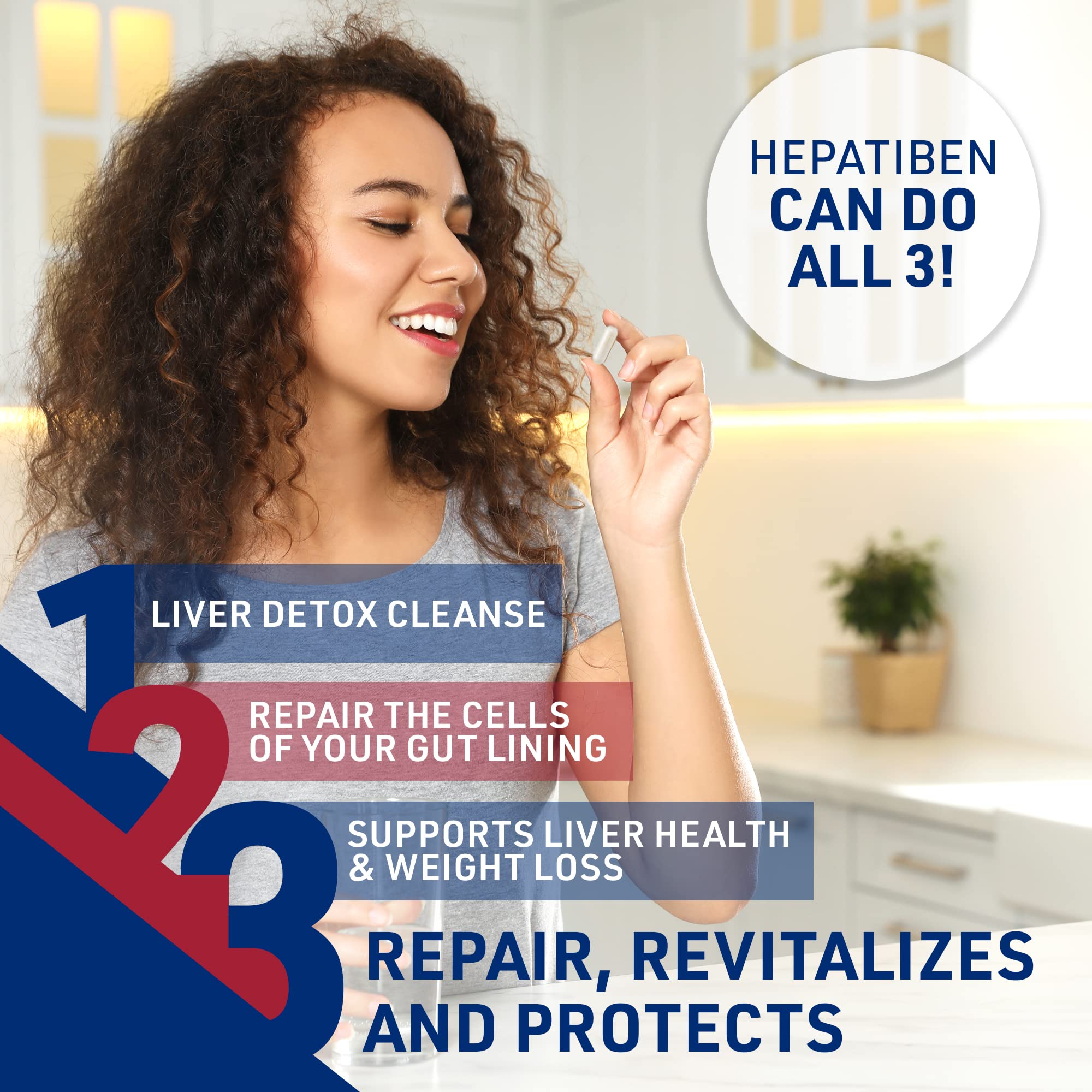 Liver Medic Hepatiben supplement capsules close-up
