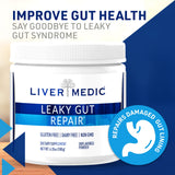 Liver Medic L-Glutamine Powder 179g unflavoured powder close-up