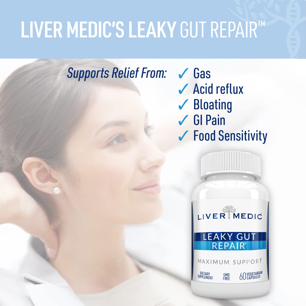 Liver Medic L-Glutamine Supplement 70g packaging
