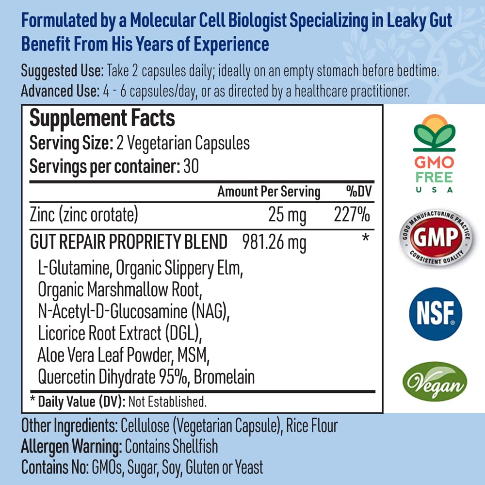 Liver Medic L-Glutamine Supplement 70g side view