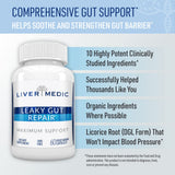 Liver Medic L-Glutamine Supplement 70g with ingredients list
