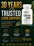 LIVERITE Liver Aid 5g supplement side view showing capsule