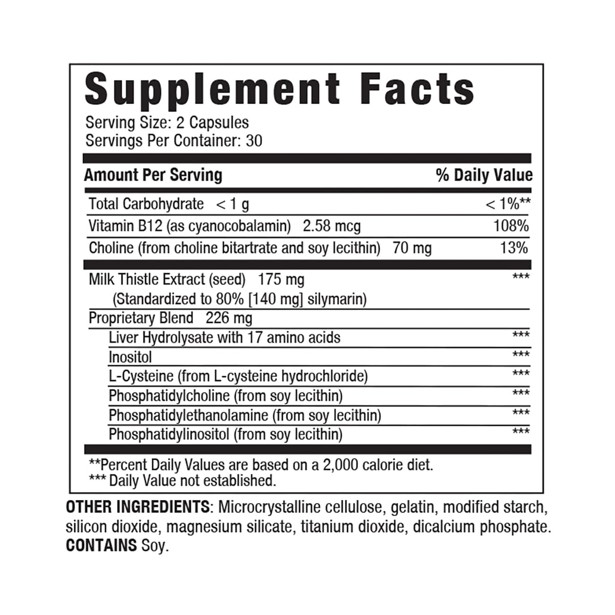 LIVERITE Milk Thistle supplement in a natural setting