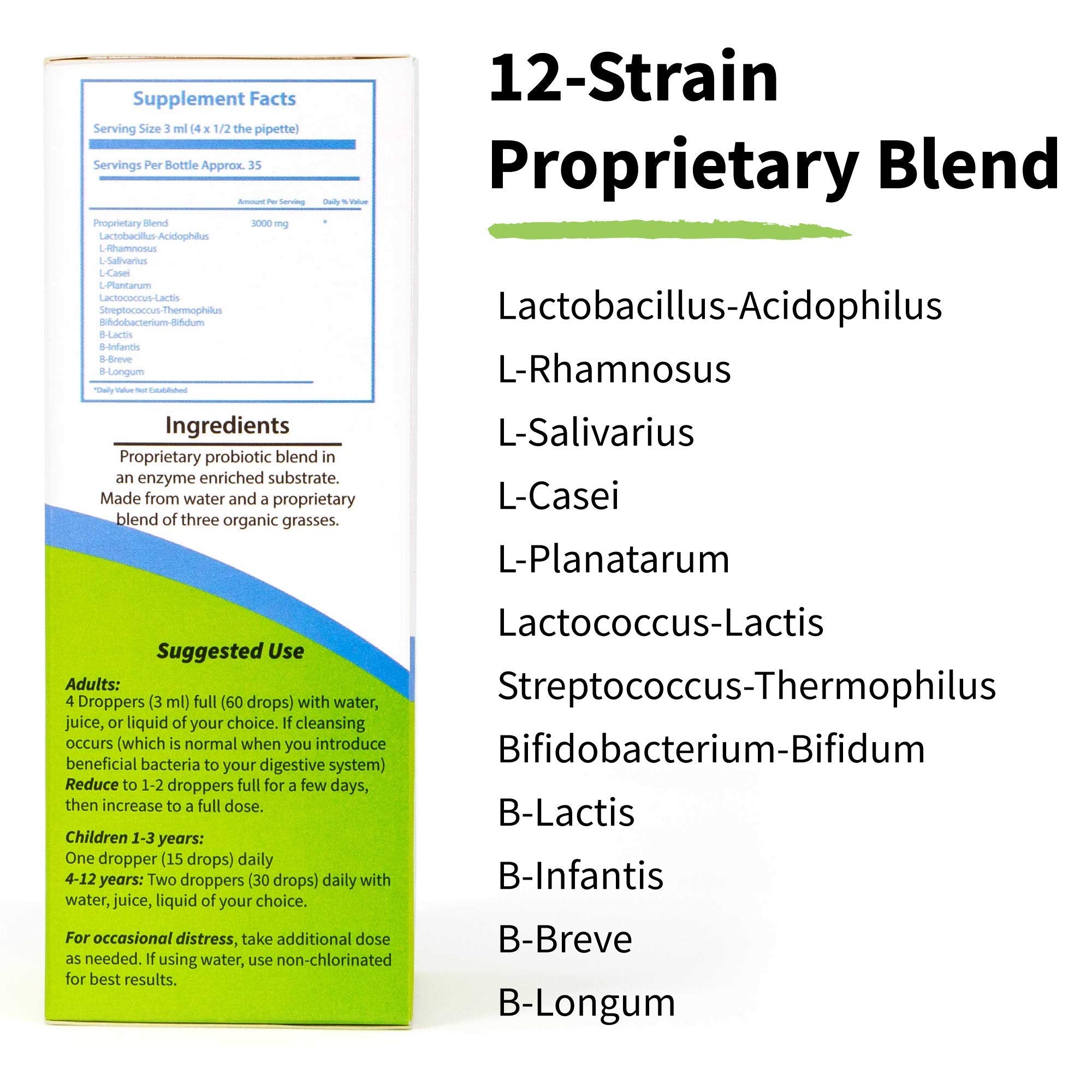 LiviaOne Probiotic Supplement 113g back view