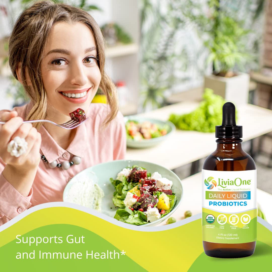 LiviaOne Probiotic Supplement 113g side view